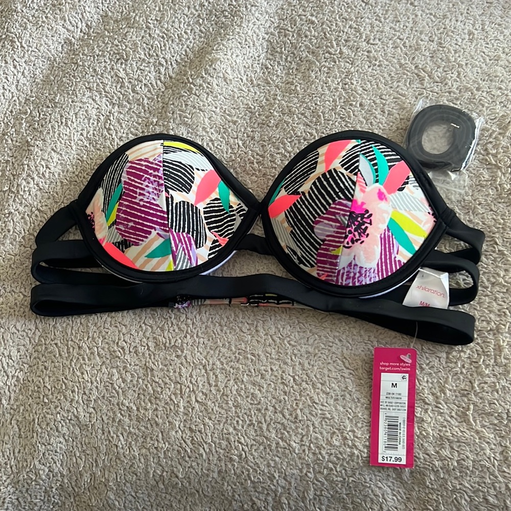 NWT Xhilaration Bandeau Bikini Top
